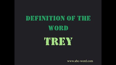 trey in tagalog|TREY: Definition of the Tagalog word trey in English..